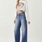 Risen Full Size High Rise Wide Leg Jeans