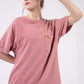 VERY J Washed Round Neck Mini Tee Dress