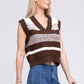 Striped Pattern Sweater Vest