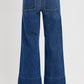 RISEN Elastic Band Wide Leg Jeans