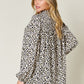 Double Take Full Size Leopard Long Sleeve Blouse