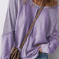 Exposed Seam Long Sleeve Sweatshirt