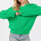 SAGE + FIG Round Neck Drop Shoulder Sweater