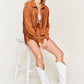 Suede studded fringe jacket PLUS JJO5009P