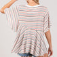 SAGE + FIG Full Size Round Neck Stripe Top