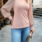 Women Long Sleeve Mock Neck TOP