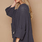 POL Open Front Sweater Cardigan with Pockets