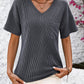 V-Neck Dropped Shoulder T-Shirt