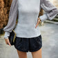 Women Long Sleeve Mock Neck TOP