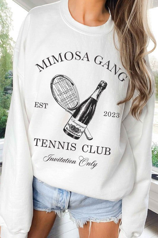 Mimosa Gang Tennis Club Graphic Sweatshirt