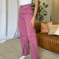 RFM Full Size High Rise Garment Dye Wide Leg  Jeans