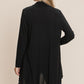 BOMBOM Open Front Long Sleeve Cardigan