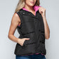 Snobbish Snap and Zip Closure Hooded Vest