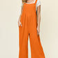 Double Take Full Size Texture Sleeveless Wide Leg Overall