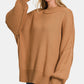 Zenana Side Sit Oversize Sweater