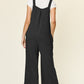 Double Take Full Size Texture Sleeveless Wide Leg Overall