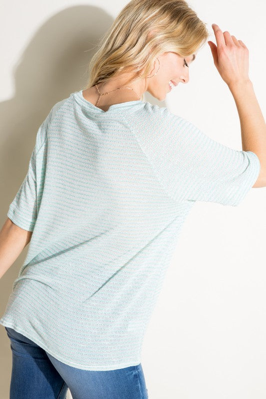 Knit Jersey Boxy Top