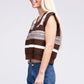 Striped Pattern Sweater Vest