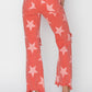 RISEN Full Size Distressed Raw Hem Star Pattern Jeans