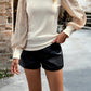 Women Long Sleeve Mock Neck TOP