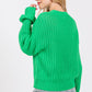 SAGE + FIG Round Neck Drop Shoulder Sweater