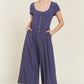 Linen Button Down Jumpsuit