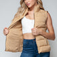 Snobbish Zip Up Turtleneck Vest with Pockets