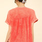 VERY J Nochted Short Sleeve Washed T-Shirt