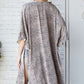 Natural Geo Print Mid Sleeve Kimono