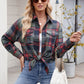 Mandy Plaid Button Up Long Sleeve Shirt