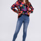 Floral Raglan Sleeve Blouse