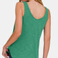 Zenana Curved Hem Round Neck Tank