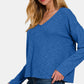 Zenana Dropped Shoulder Long Sleeve T-Shirt