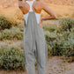 Double Take Full Size V-Neck Sleeveless Jumpsuit with Pockets