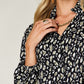 Double Take Full Size Leopard Long Sleeve Blouse