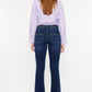 Kancan High Rise Double Waistband Flare Jeans