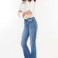 Kancan High Rise Frayed Hem Jeans