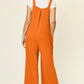 Double Take Full Size Texture Sleeveless Wide Leg Overall