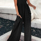 Smocked Spaghetti Strap Wide Leg Jumpsuit