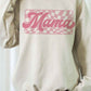 Checkered Mama Graphic Sweatshirt