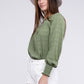 Textured Shirred Yoke Top