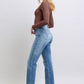 Judy Blue Full Size Wash Thermal Straight Jeans with Pockets