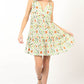 VERY J Floral Back Smocked Ruffled Mini Dress