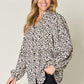 Double Take Full Size Leopard Long Sleeve Blouse