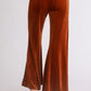 Umgee High Rise Elastic Waist Flare Pants