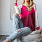 HOPELY Color Block Long Sleeve T-Shirt