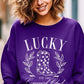 Lucky Cowgirl Boots  Graphic Plus Sweatshirt