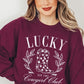 Lucky Cowgirl Boots  Graphic Plus Sweatshirt