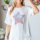 Heimish Full Size Star Patch Short Sleeve T-Shirt