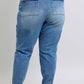 Clayton High Rise Cuffed Cargo Denim Jogger